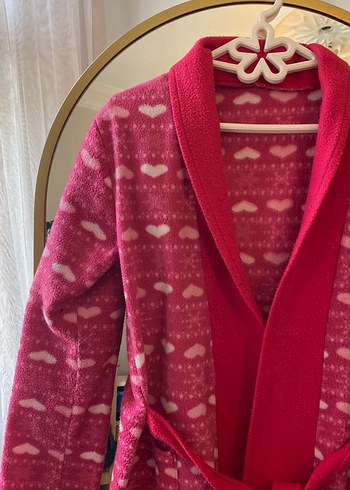 Pembe Bohem Midi Kadın Sabahlık - Görsel 2