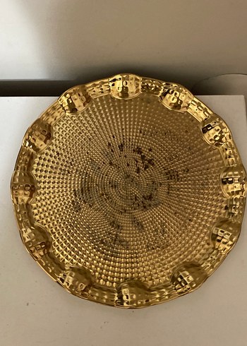 Gold Metal Kahve Sunum Tabağı - Görsel 8