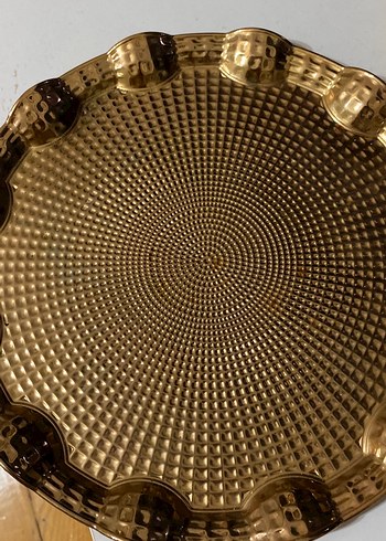 Gold Metal Kahve Sunum Tabağı - Görsel 3