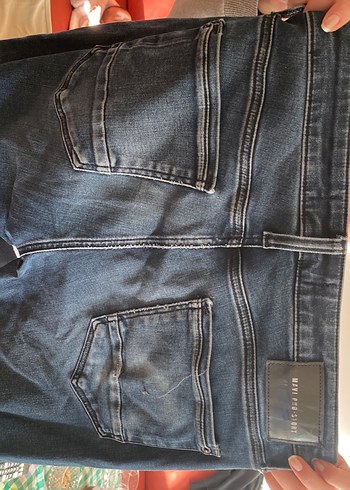 Koyu Mavi Erkek Dar Kesim Kot Pantolon - Görsel 4