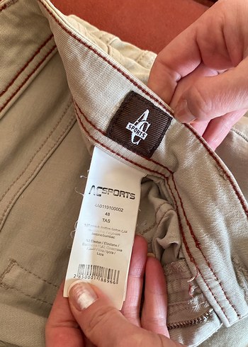 Bej Erkek Keten Pantolon - Görsel 2