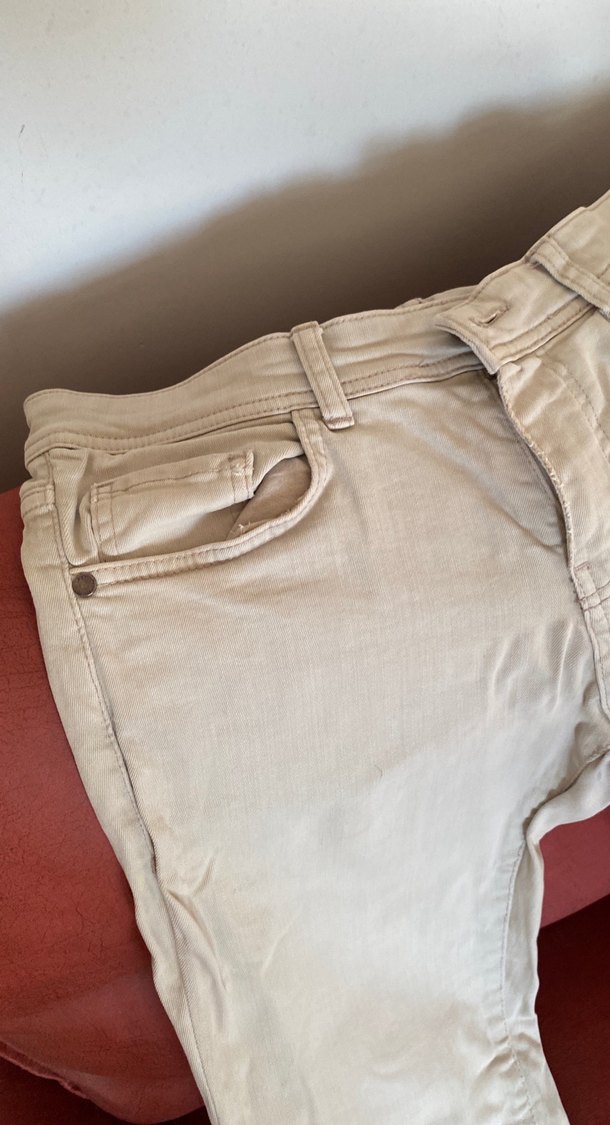 Bej Erkek Keten Pantolon - Görsel 4