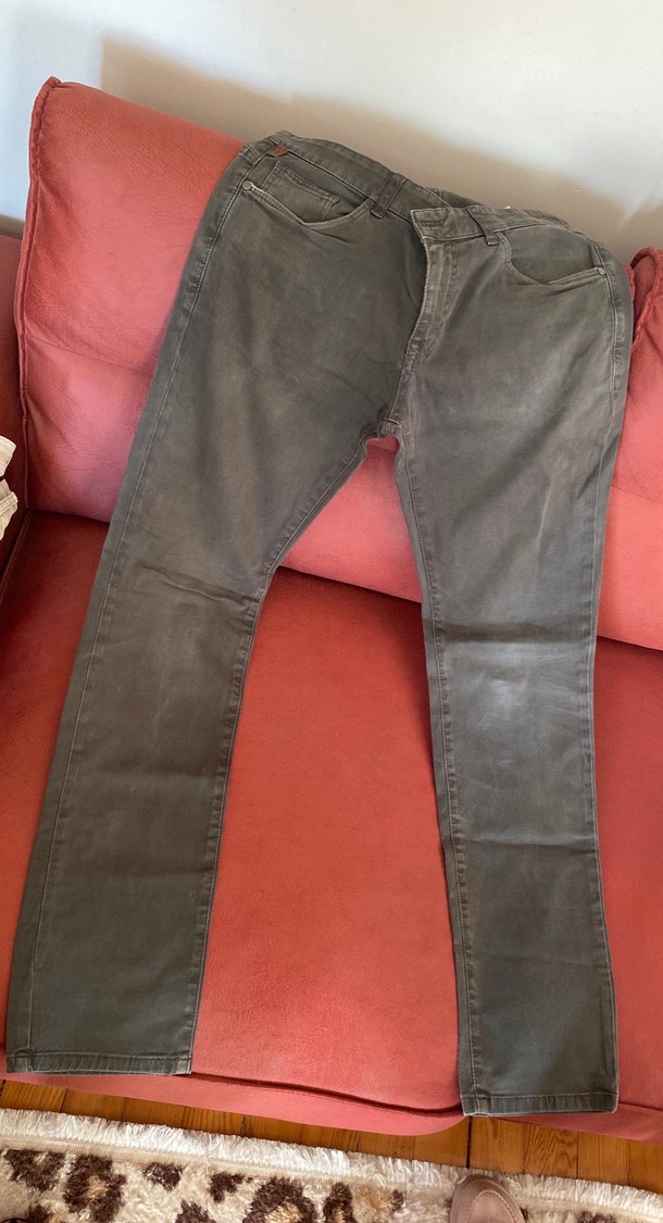 Gri Denim Erkek Pantolon - Görsel 3