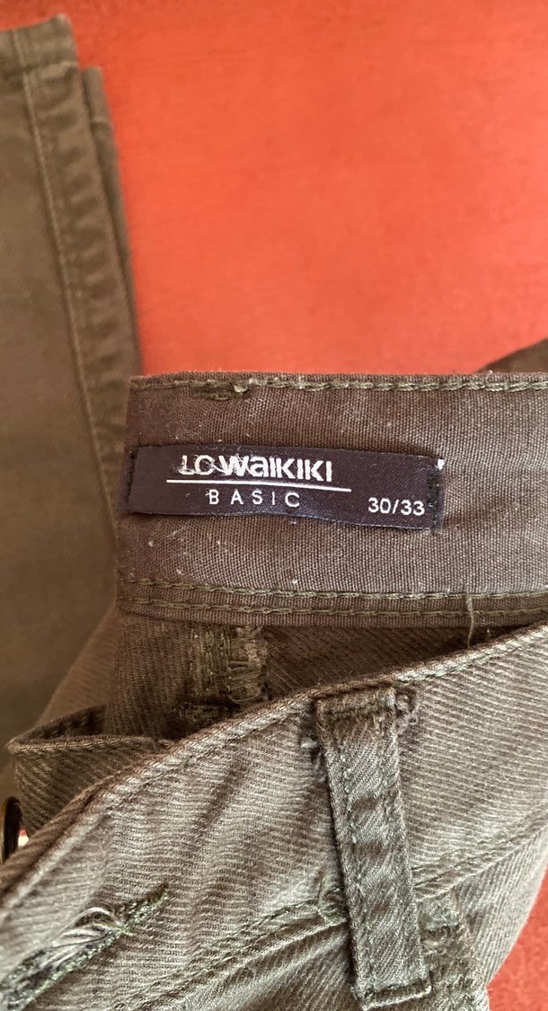 Düğmeli Kahverengi Deri Erkek Pantolon - Görsel 2