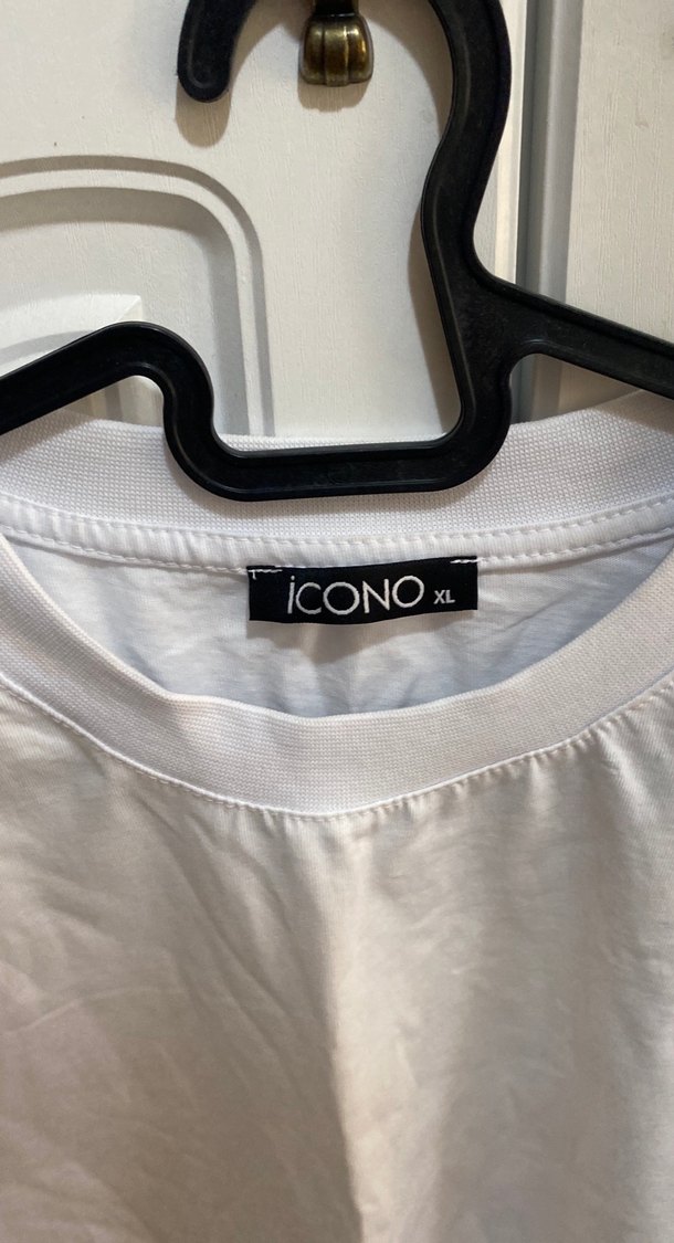 Beyaz Crop Top Kısa Kollu Basic - Görsel 2