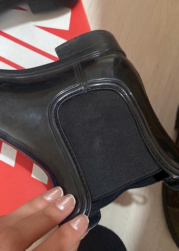 Siyah Rugan Stiletto Topuklu Kadın Bot - Görsel 5