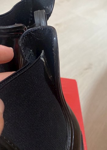 Siyah Rugan Stiletto Topuklu Kadın Bot - Görsel 8