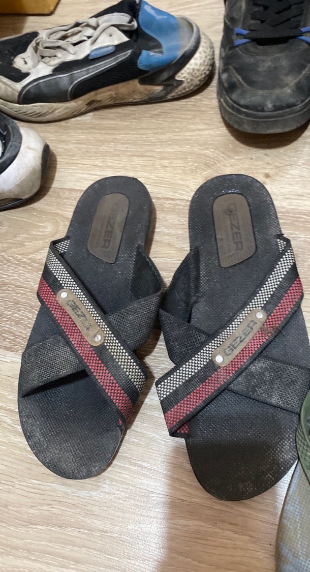 Kahverengi Erkek Sandaletler Tokalı - Görsel 3