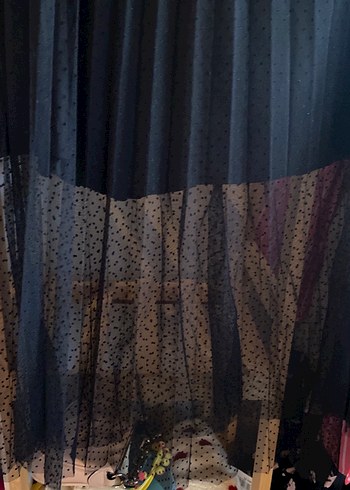 Siyah Pilili Uzun Gotik Etek - Görsel 3