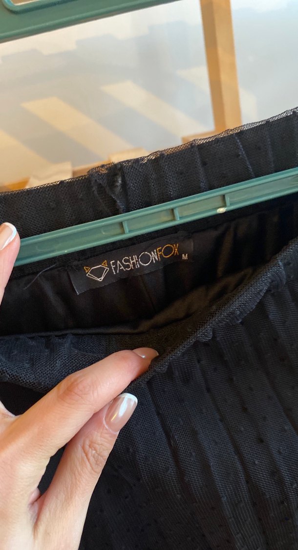 Siyah Pilili Uzun Gotik Etek - Görsel 5