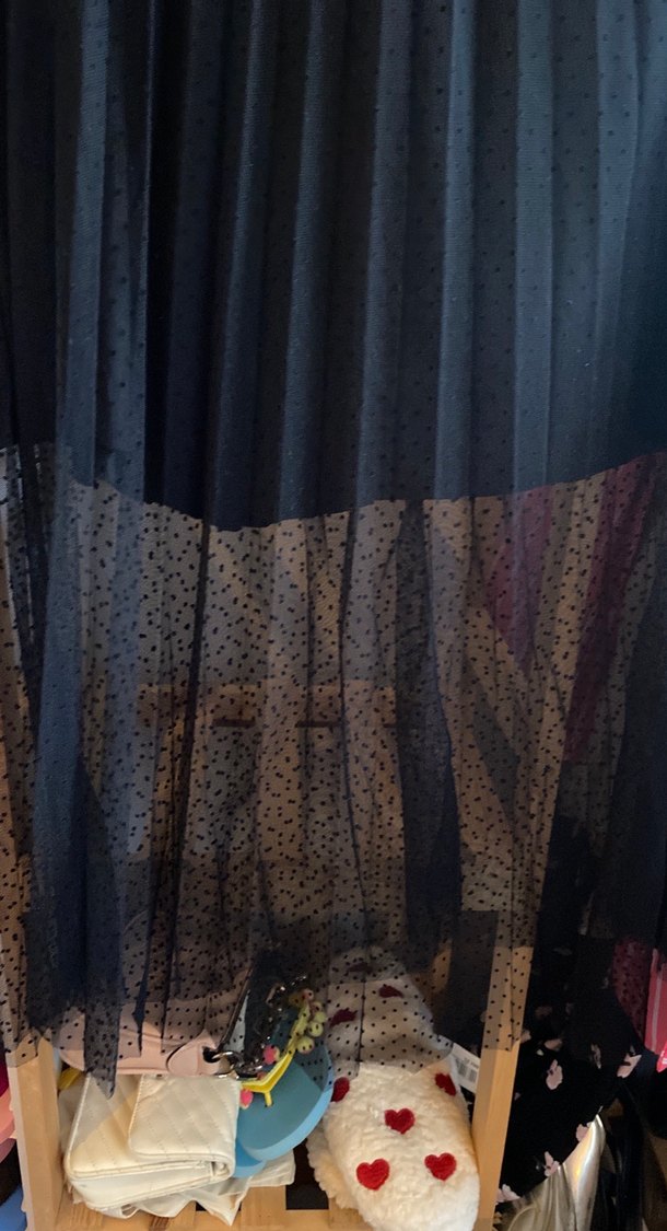 Siyah Pilili Uzun Gotik Etek - Görsel 3