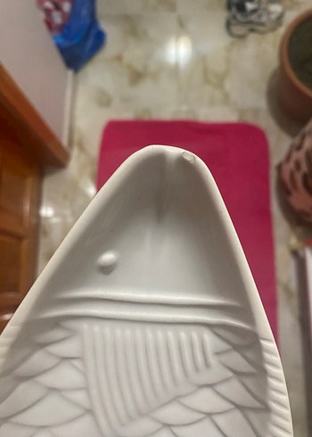 Beyaz Balık Şeklinde Tabak - Görsel 2