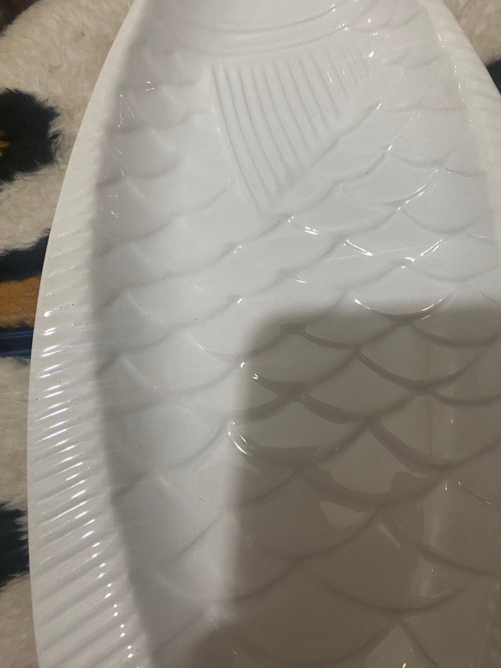 Beyaz Balık Şeklinde Tabak - Görsel 3