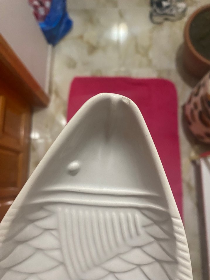 Beyaz Balık Şeklinde Tabak - Görsel 2