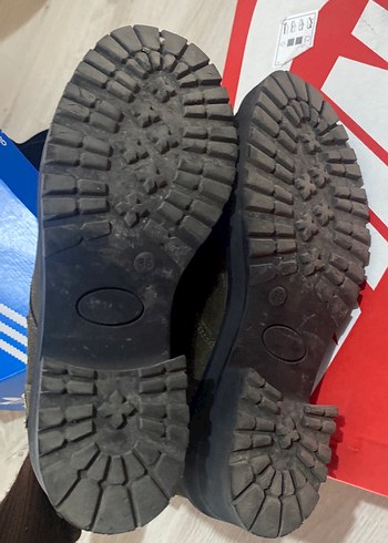 Kahverengi Kamuflaj Desenli Süet Kadın Bot - Görsel 5