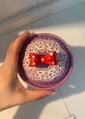 Pembe Kalp Detaylı kavonoz - Görsel 4