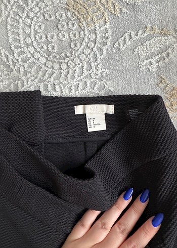 38 Beden siyah Renk Siyah Mini Etek