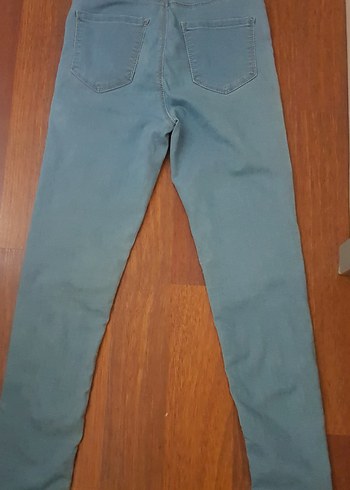 27 Beden mavi Renk Midi Kot Pantolon Kadın