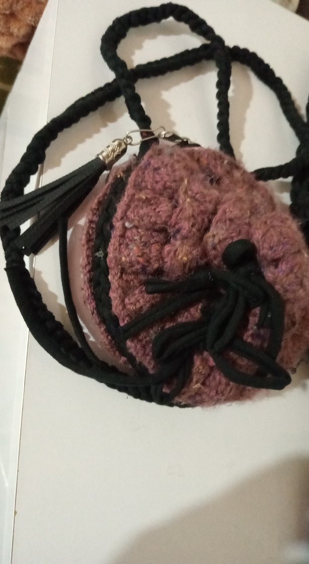 Bohem Çok Renkli Nakışlı Örgü Kadın Çantası - Görsel 3