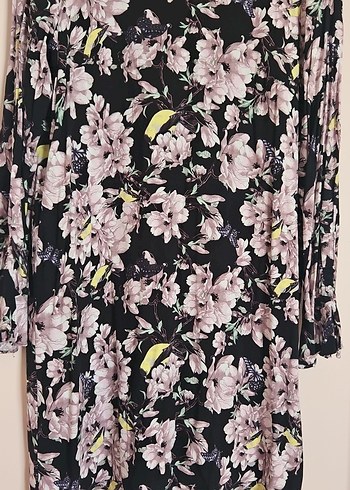 H&M Çiçekli diz üstü Elbise
