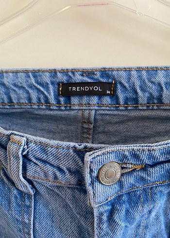 Trendyol & Milla Gevşek Kesim Mavi Denim Kadın Pantolon