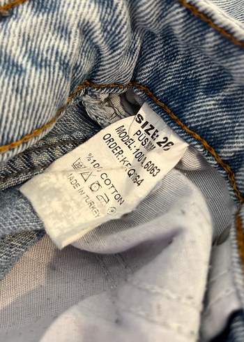 Trendyol & Milla Düğmeli Gri Yırtık Midi Kot Pantolon