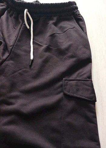 siyah Rahat Kesim Jogger Pantolon - Görsel 4