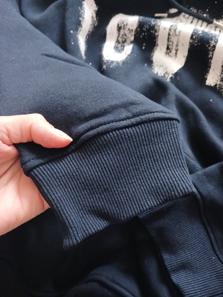 Mavi Kapüşonlu DSQUARED2 Baskılı Sweatshirt - Görsel 5