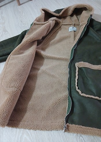 Kürklü Süet Kadın Ceket - Görsel 4