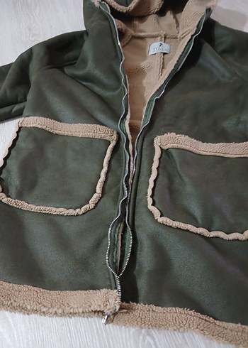 Kürklü Süet Kadın Ceket - Görsel 3