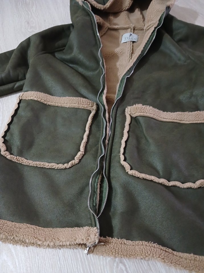 Kürklü Süet Kadın Ceket - Görsel 3