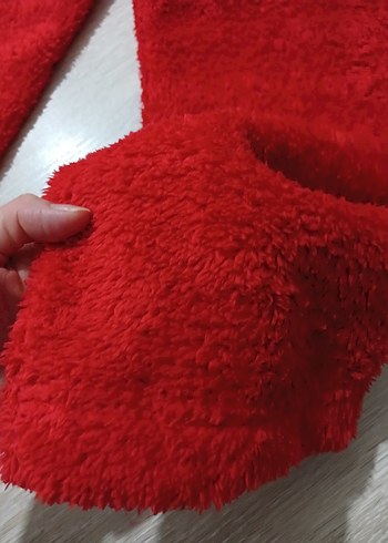 Kızlar için Kırmızı Rahat Sweatpants - Görsel 4