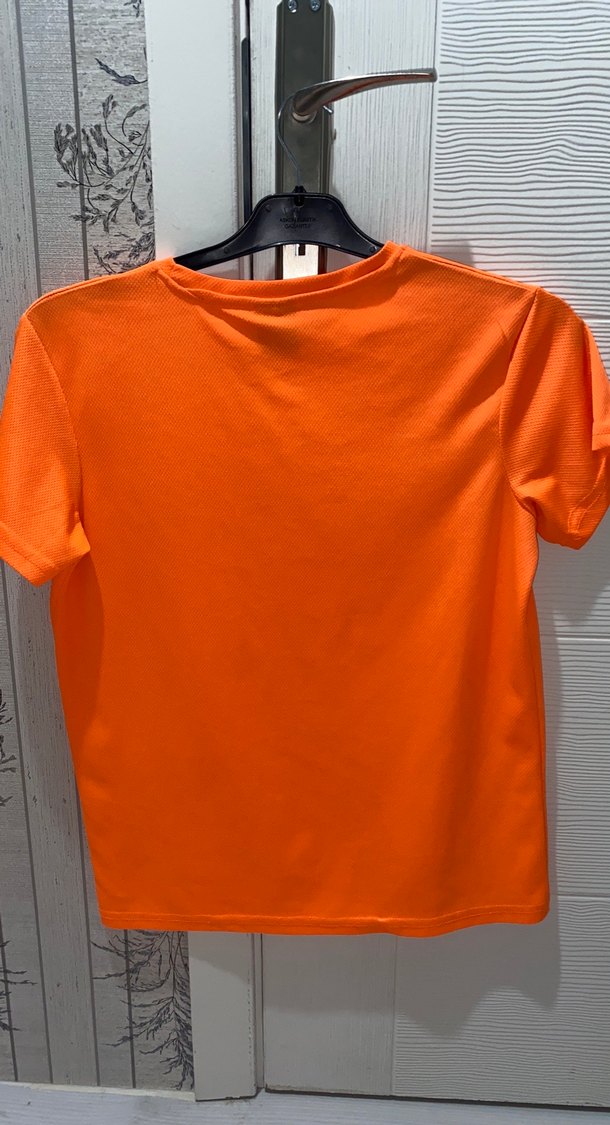 Turuncu Erkek Kısa Kollu Spor Tişört - Görsel 2