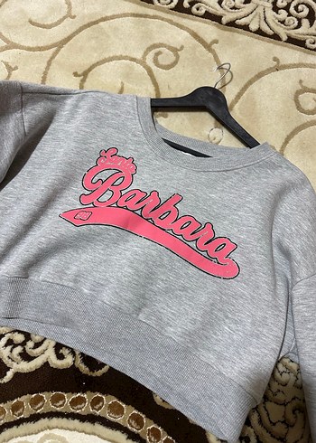 Gri Kadın Baskılı Sweatshirt - Görsel 3