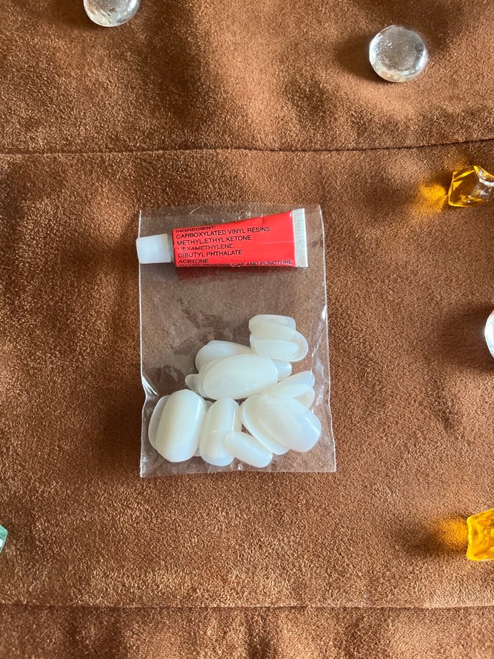 12li Beyaz Takma Tırnak Seti - Görsel 3