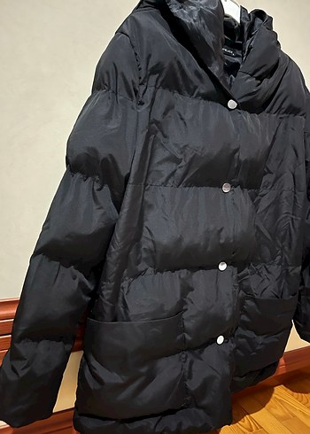 Tony Black Siyah Şişme Mont - Görsel 7