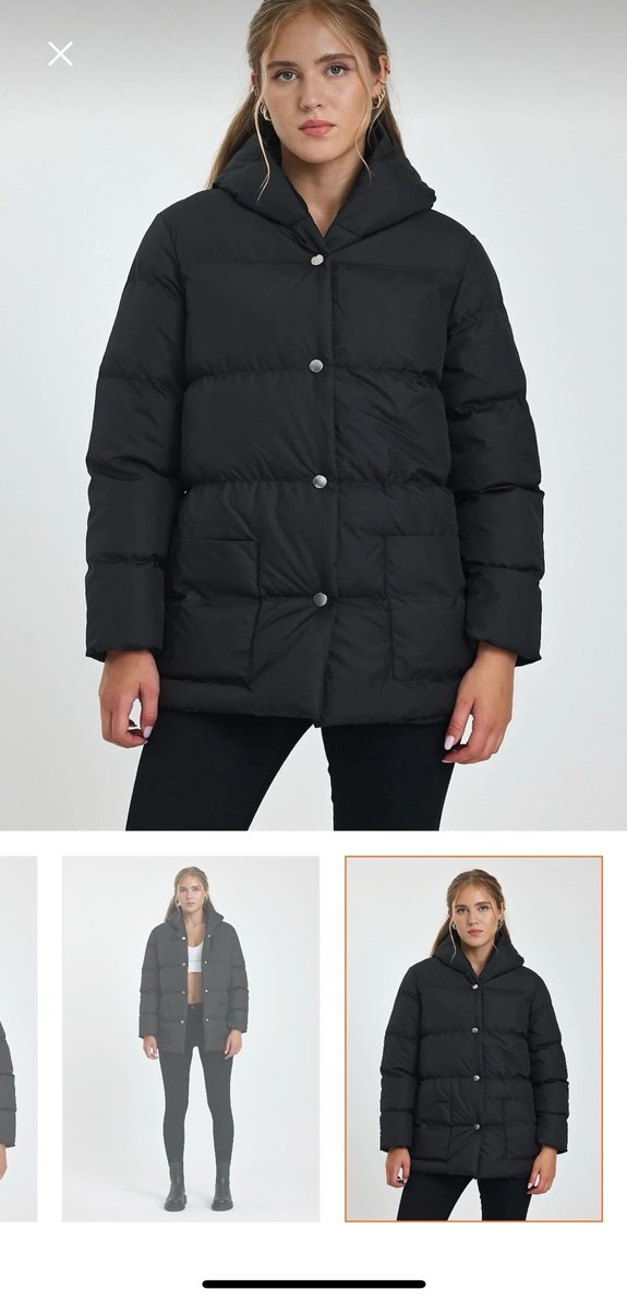 Tony Black Siyah Şişme Mont - Görsel 4