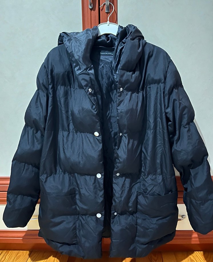 Tony Black Siyah Şişme Mont - Görsel 5