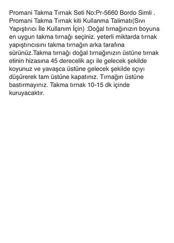 Bordo Promani Tırnak Seti - Görsel 5