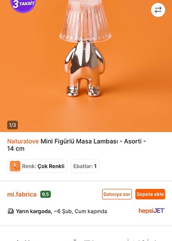 Naturalove Mini Figürlü Masa Lambası - Görsel 2