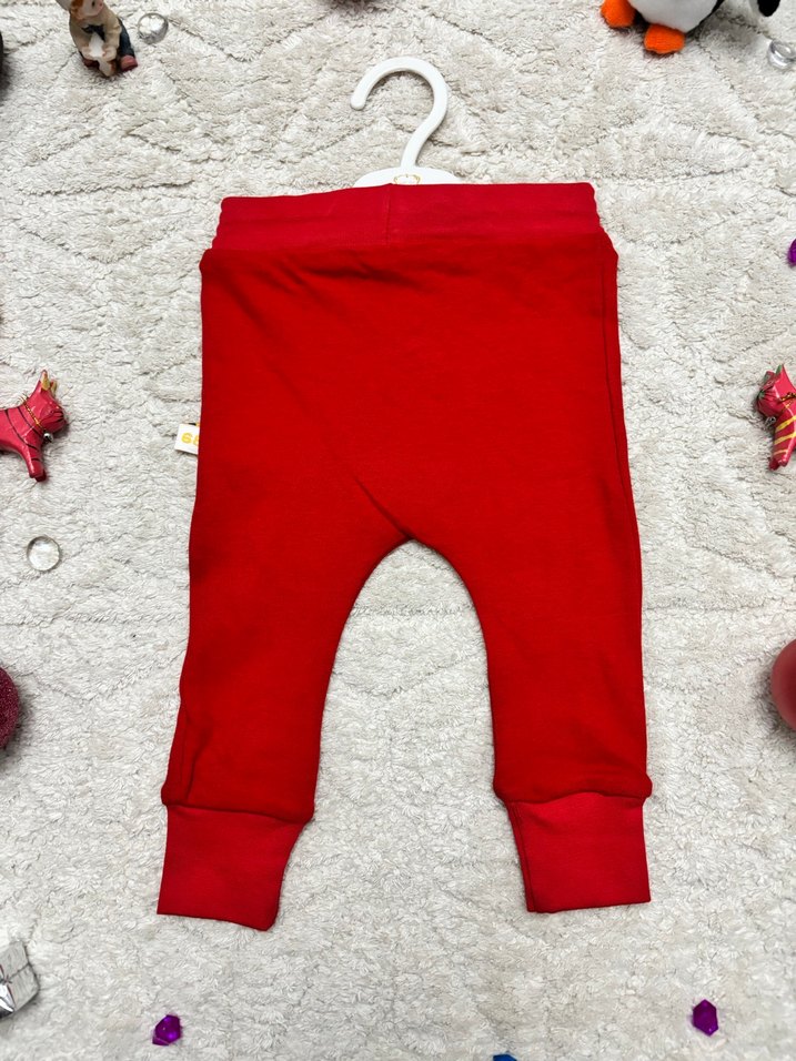 Kırmızı Nakışlı Çocuk Eşofman Altı - Görsel 2