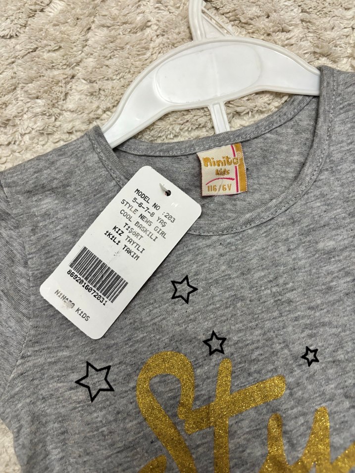 Minito Kids Kız Bebek Baskılı Takım - Görsel 3