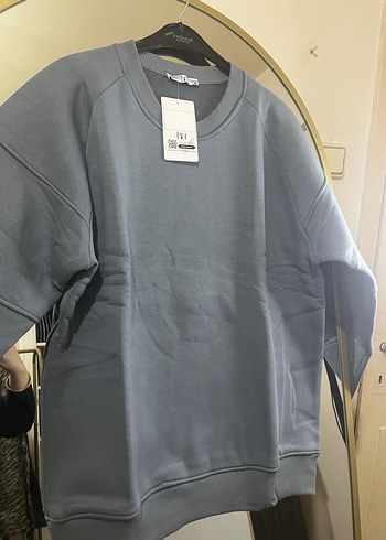 Gri Kadın Oversize Sweatshirt