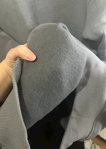 Diğer Gri Kadın Oversize Sweatshirt