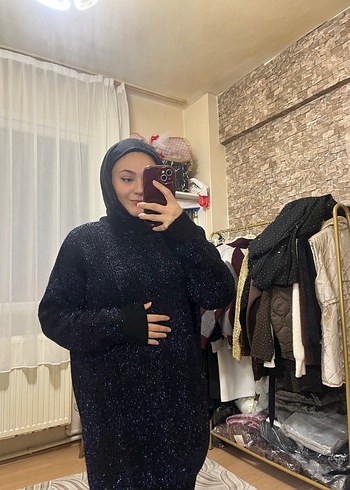 Baklava desenli simli kazak - Görsel 2