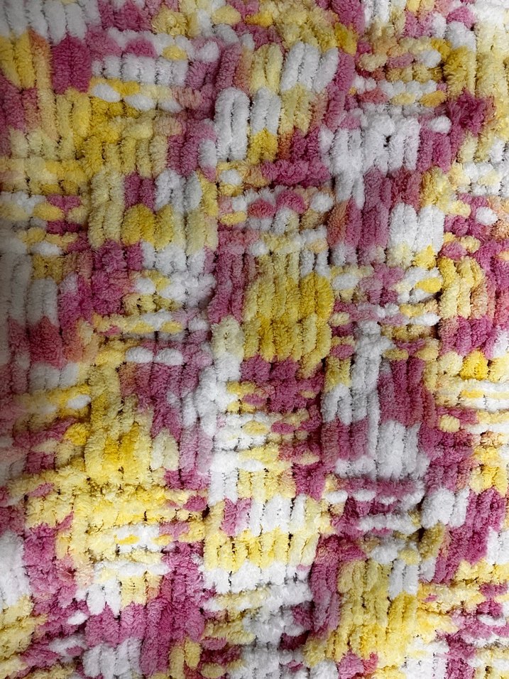 Çocuklar için Renkli Bağlama Desenli Örgü Battaniye - Görsel 5