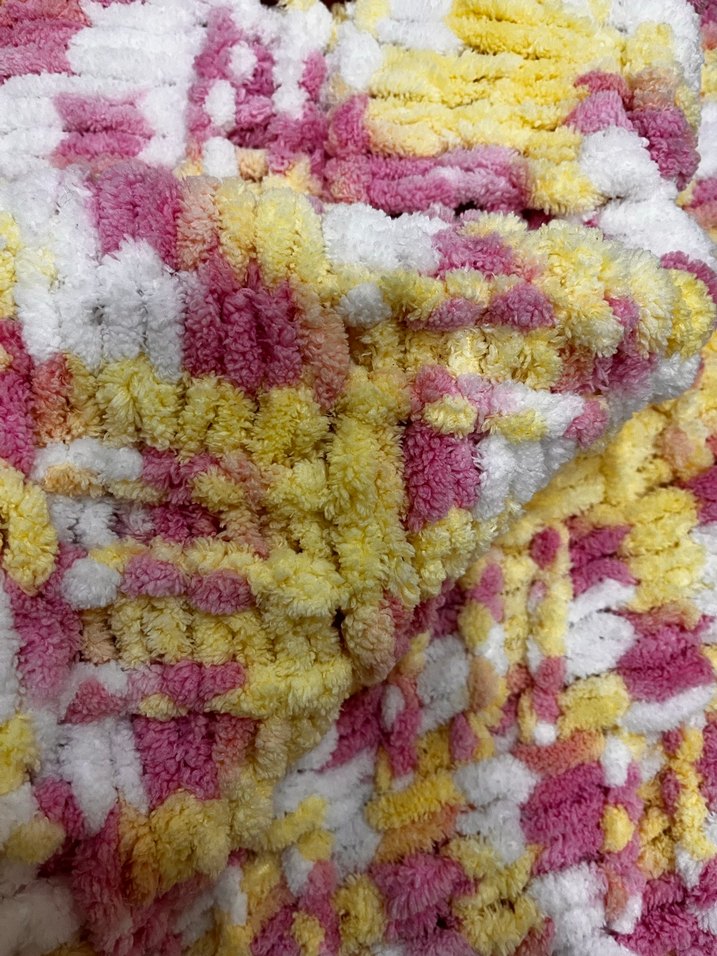 Çocuklar için Renkli Bağlama Desenli Örgü Battaniye - Görsel 4