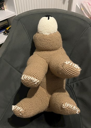 Beden Kahverengi Örgü Ayıcık Peluş Oyuncak