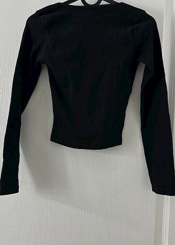 Siyah Uzun Kollu Kadın Bluz - Görsel 2