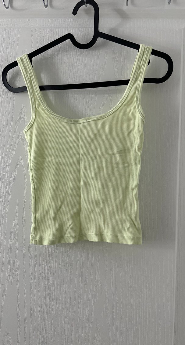 Sarı Düğmeli Keten Atlet - Görsel 2